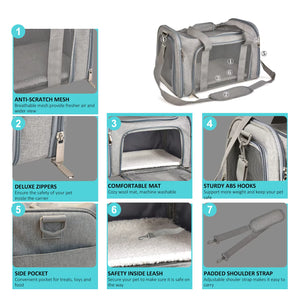 Bori Paws Soft-Sided Cat Pet Carrier